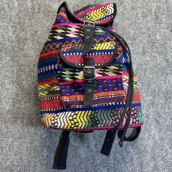 Topshop Boho Tribal Woven Backpack ? main image 4